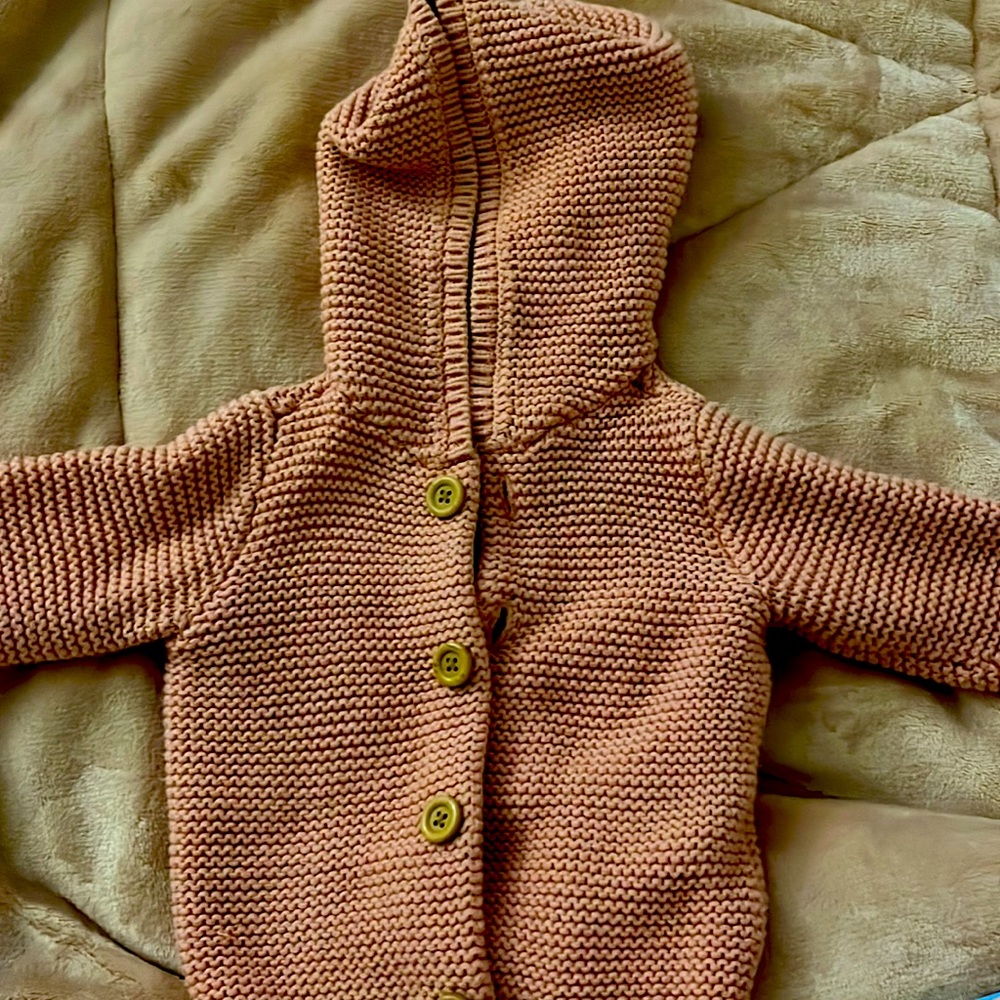 Knitted baby coat